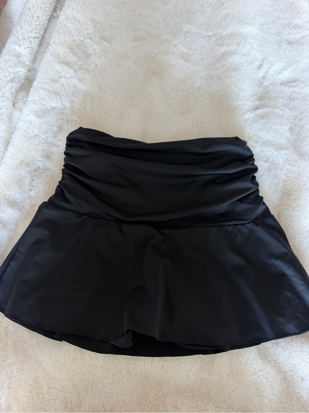 Black Mini Skirt with Shorts
